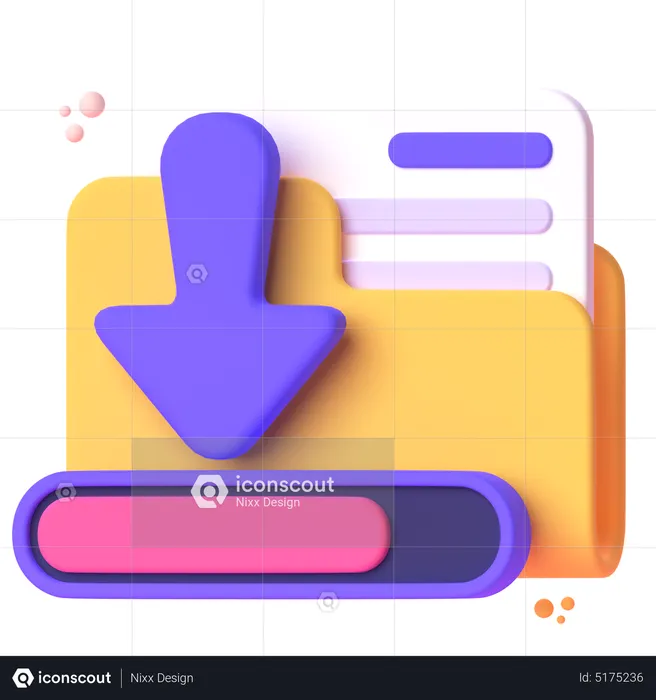 Téléchargement de dossier  3D Icon