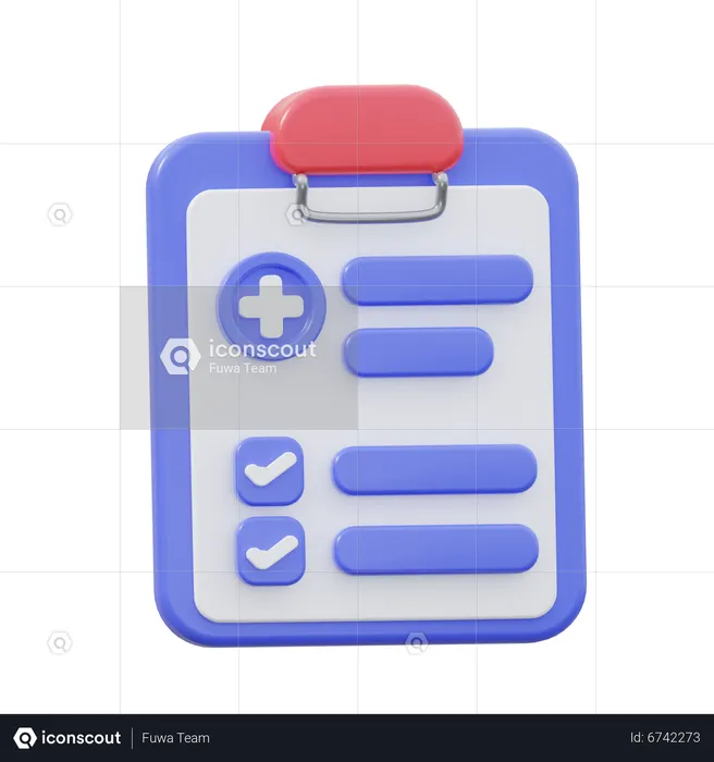 Dossiers de santé  3D Icon