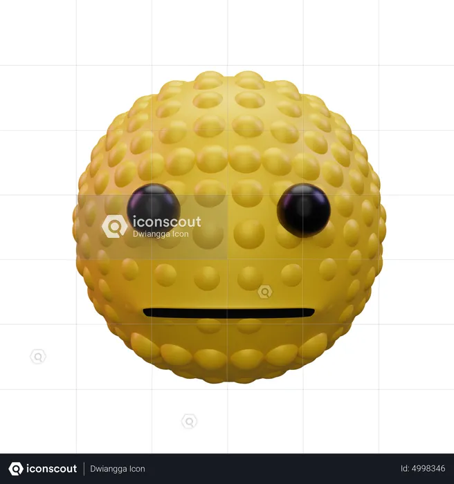Dotted Line Emoji 3D Icon