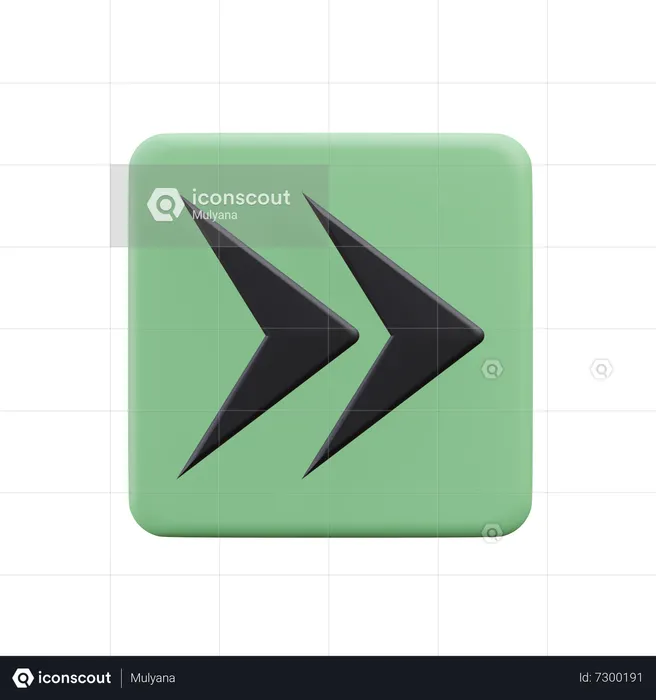 Double Arrow  3D Icon