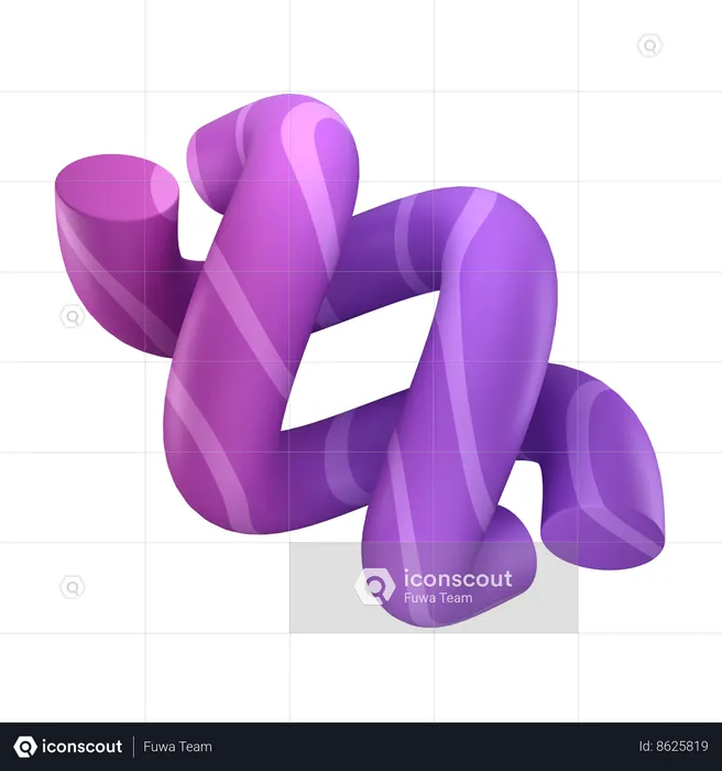 Double hélice  3D Icon