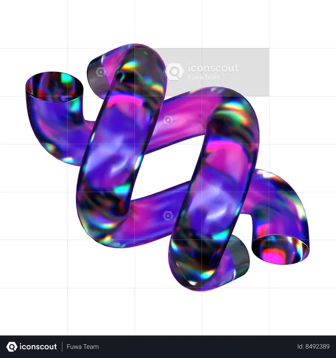 Double Helix  3D Icon
