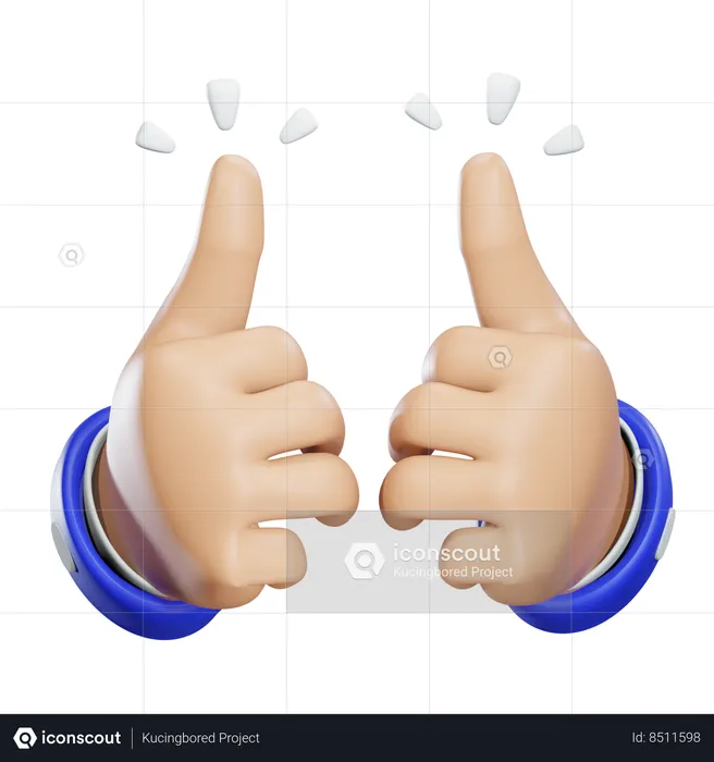 Double pouce levé Emoji 3D Icon