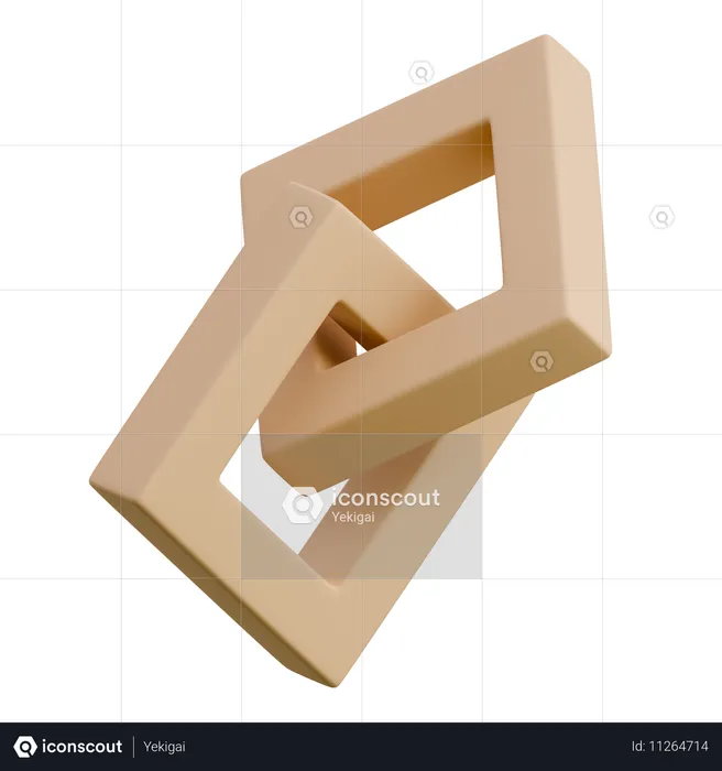 Double Quadrilateral  3D Icon