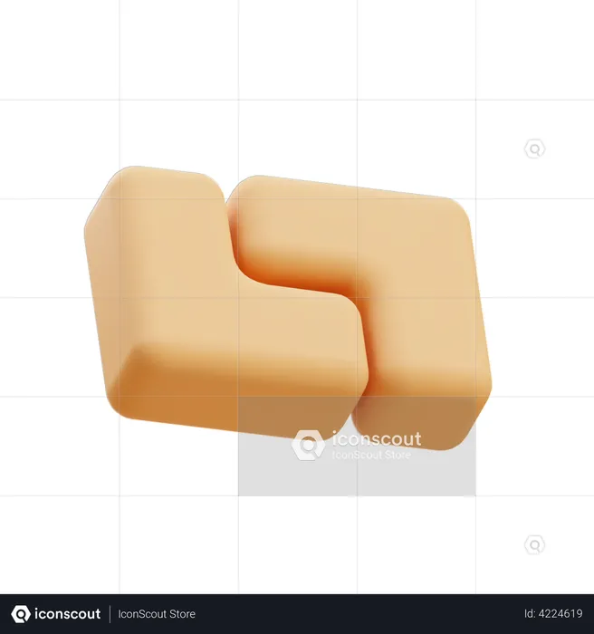 Double shapes  3D Icon