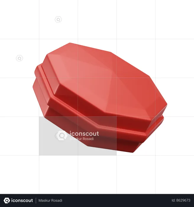 Double Sided Hexagon  3D Icon