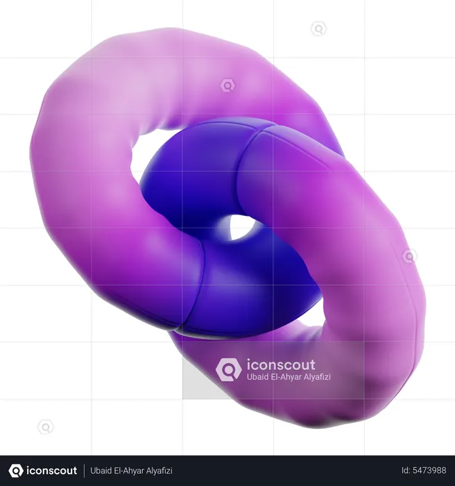 Double Torus Shape  3D Icon