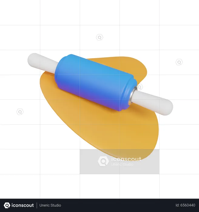 Dough Rolling  3D Icon
