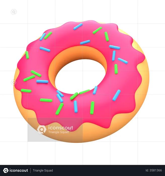 Doughnut  3D Illustration