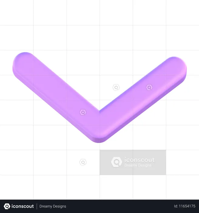 Down Arrow  3D Icon
