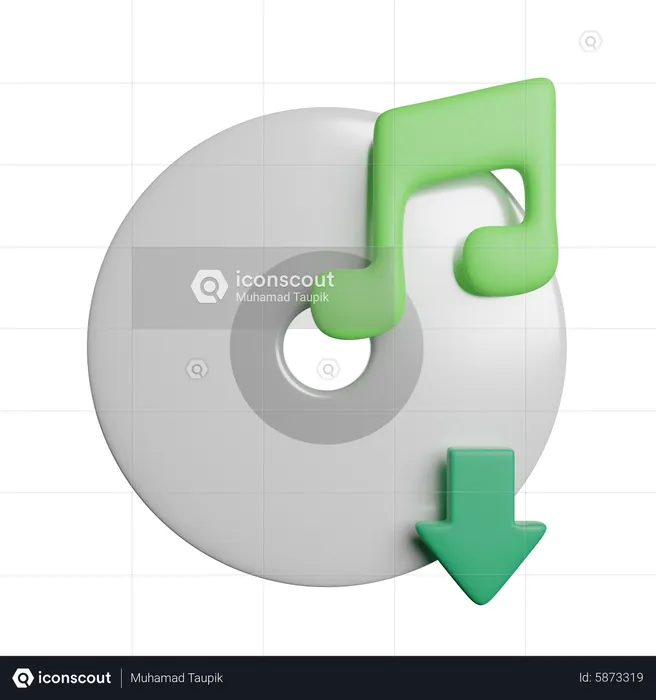 Download Audio Music  3D Icon