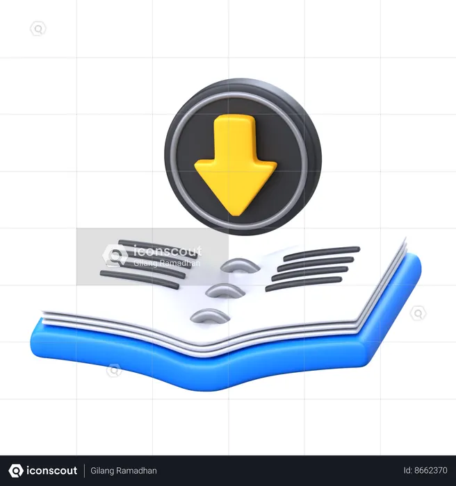 Download Book  3D Icon