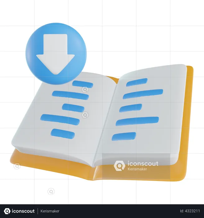 Download Book  3D Icon