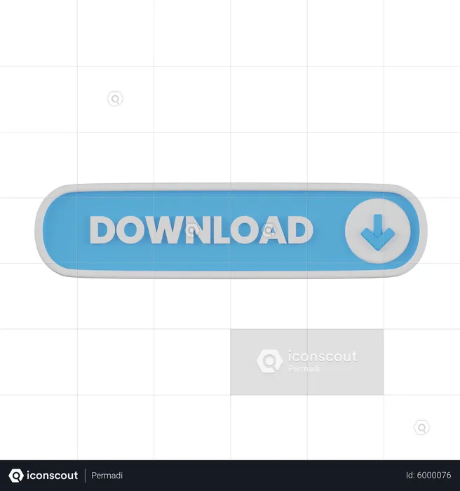 Download Button  3D Icon