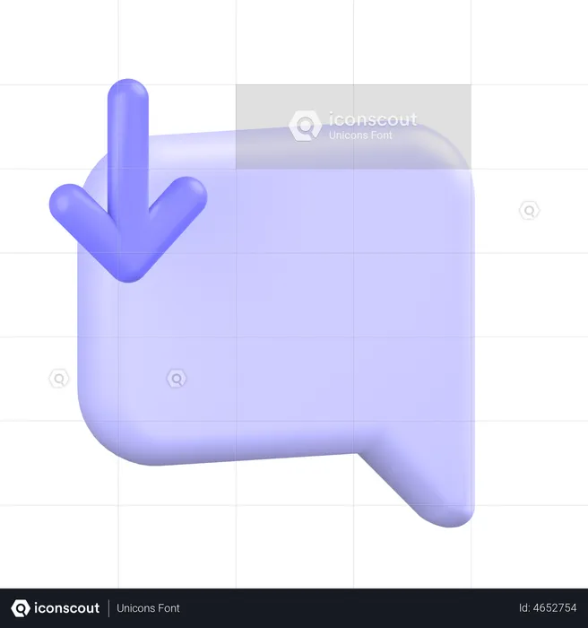 Comment Alt Download  3D Icon
