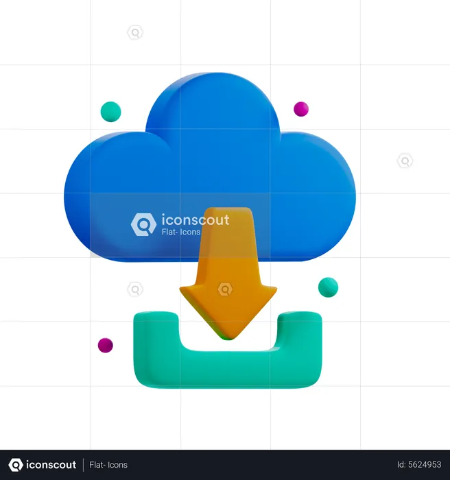 Download Cloud  3D Icon