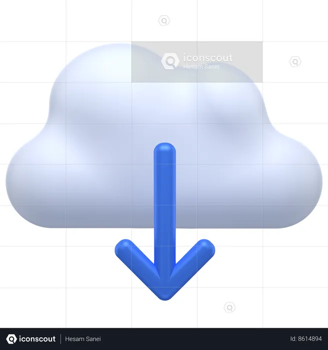Download na nuvem  3D Icon