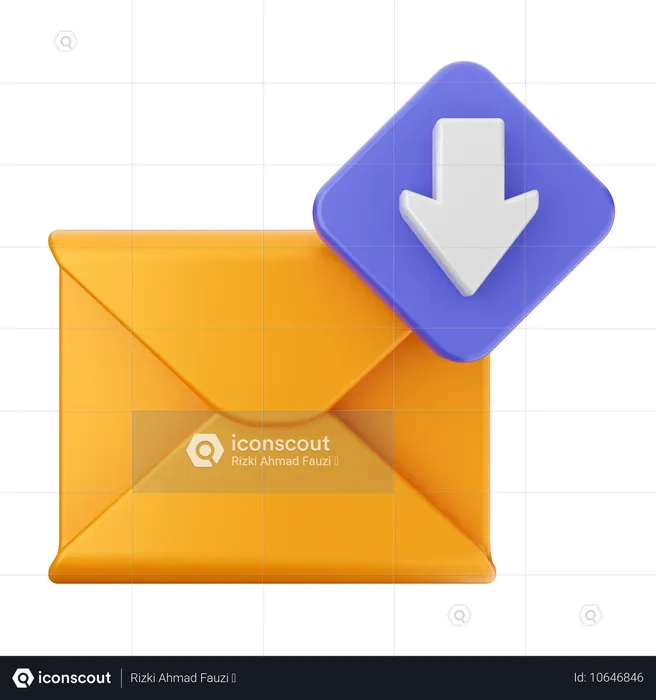 E-Mail herunterladen  3D Icon