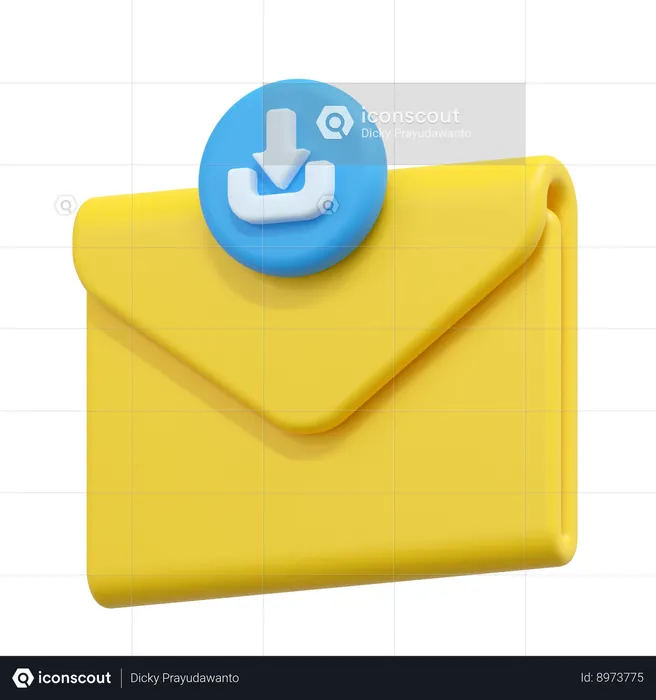 Download email  3D Icon