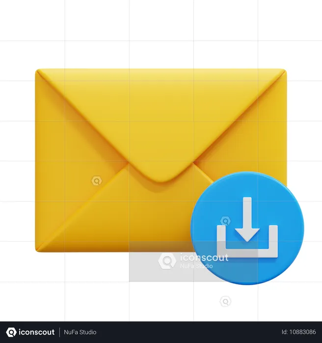 Download Email  3D Icon