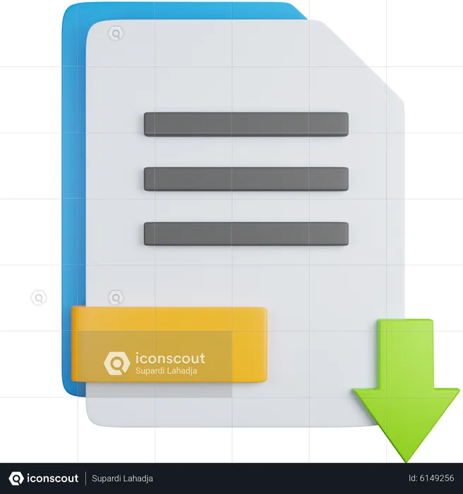 Download File With The Up Arrow  3D Icon