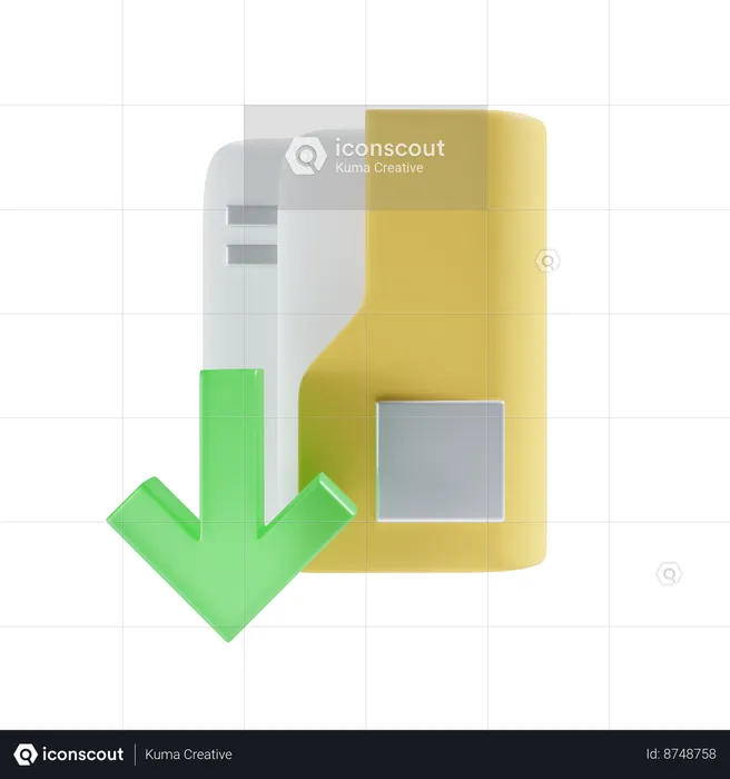 Download folder  3D Icon