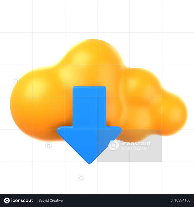 Download na nuvem  3D Icon