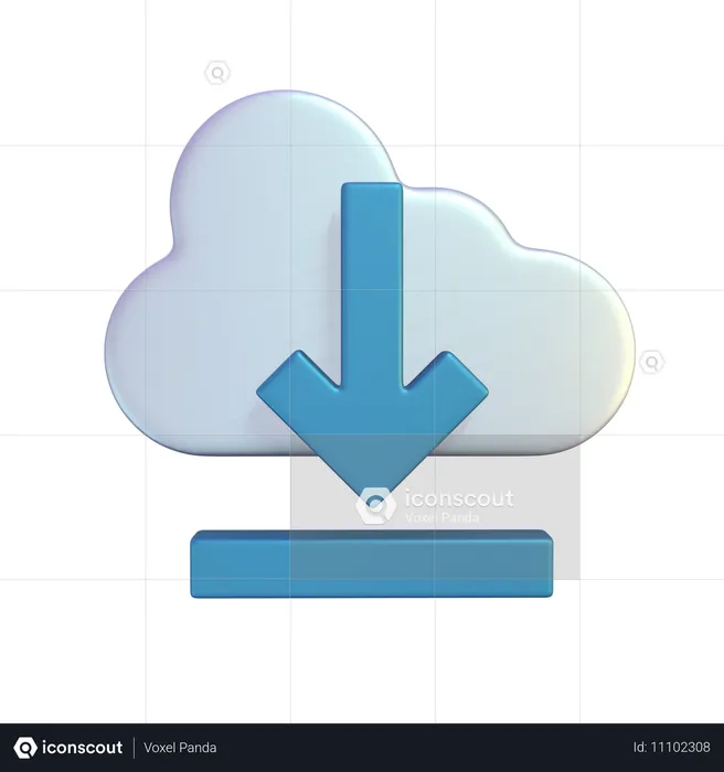 Download na nuvem  3D Icon