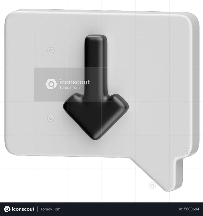 Nachricht herunterladen  3D Icon