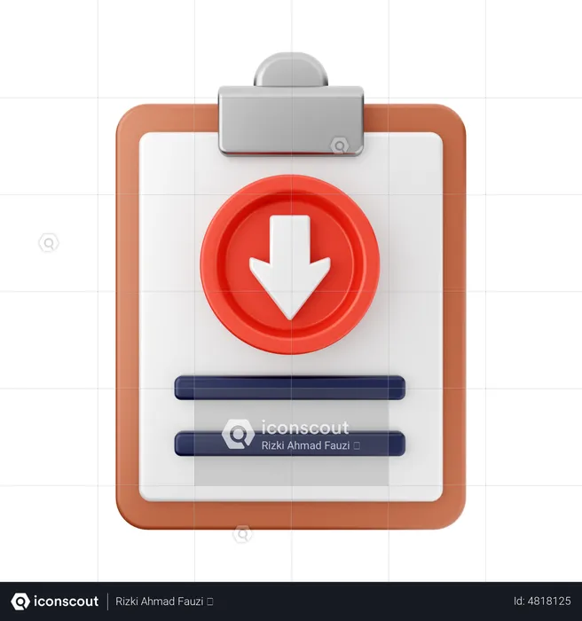 Download Report  3D Icon