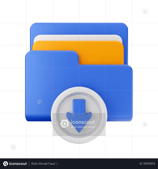 Downloading File  3D Icon