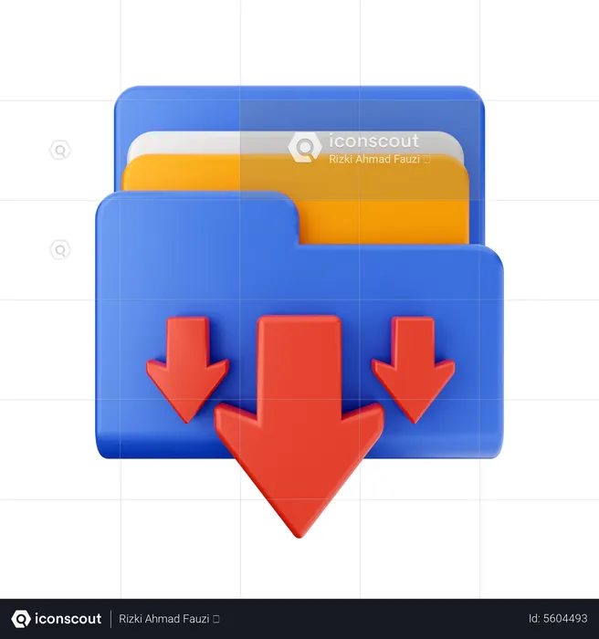 Downloading File  3D Icon