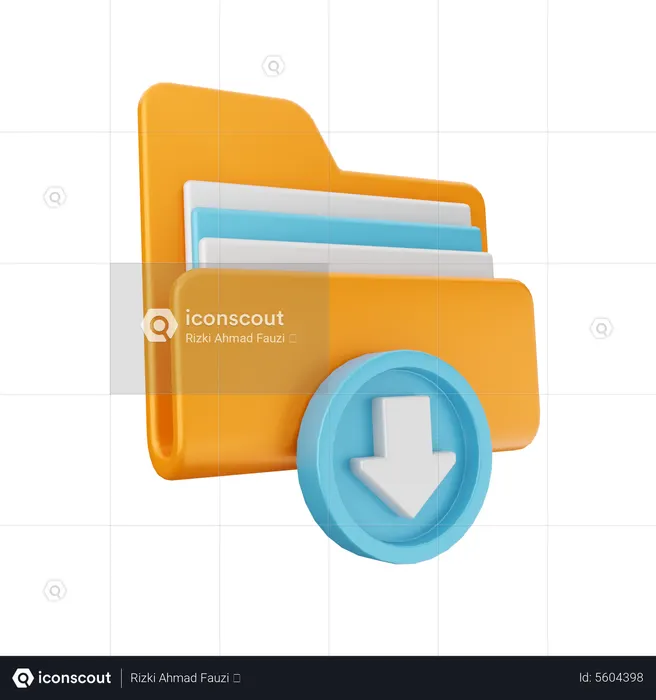 Downloading File  3D Icon