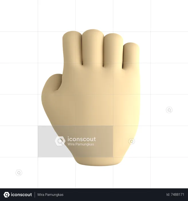 Drag Hand  3D Icon