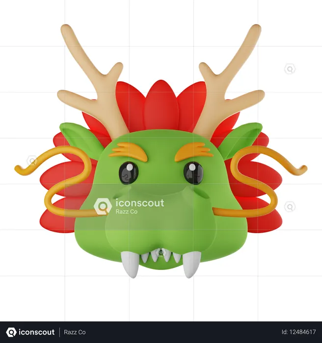 Emoji de dragão  3D Icon