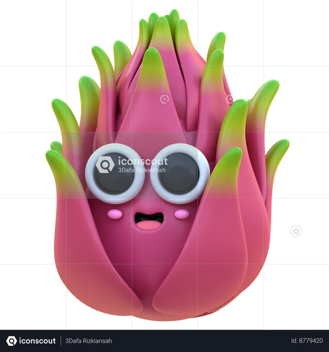 Dragon Fruit  3D Icon