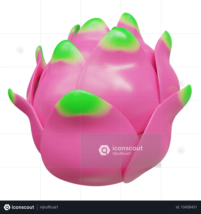 Dragon Fruit  3D Icon