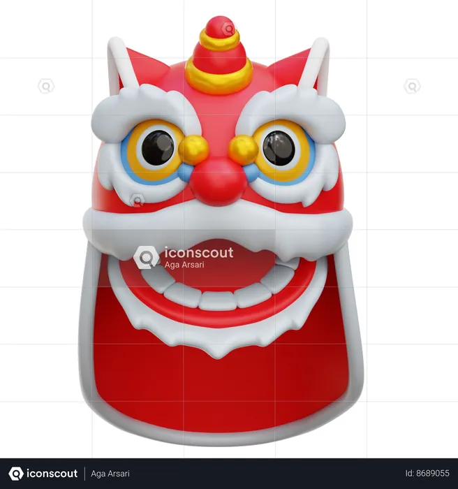 Dragon Head Costume  3D Icon