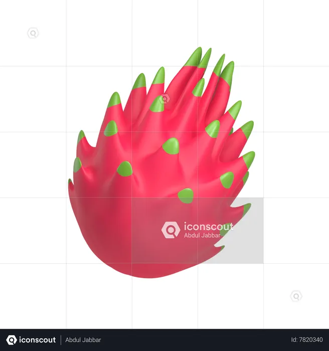 Dragonfruit  3D Icon