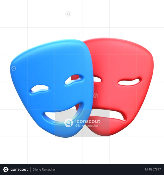 Drama  3D Icon