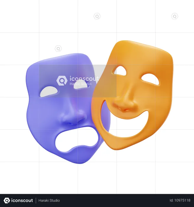 Drama masken  3D Icon