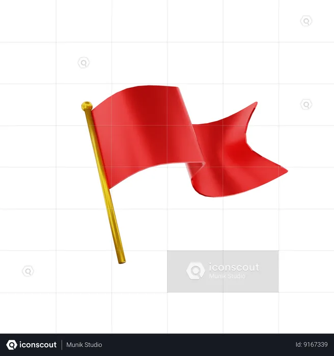 Drapeau  3D Icon