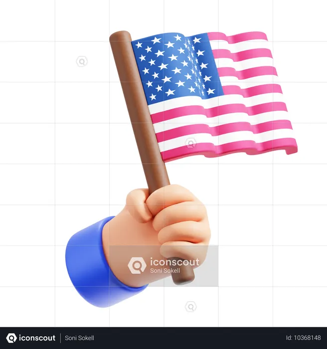 Drapeau  3D Icon