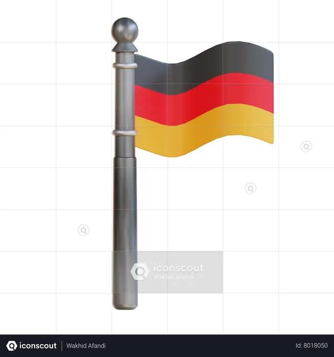 Drapeau allemand  3D Icon