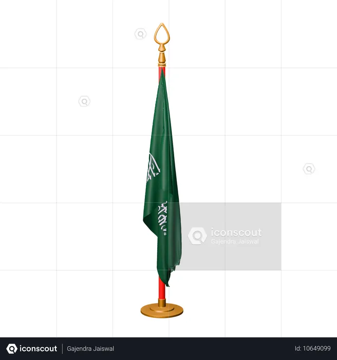 Drapeau de l'arabie saoudite Flag 3D Icon