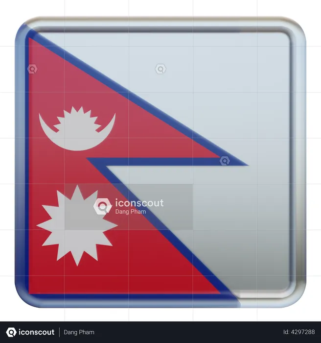 Drapeau du Népal Flag 3D Flag
