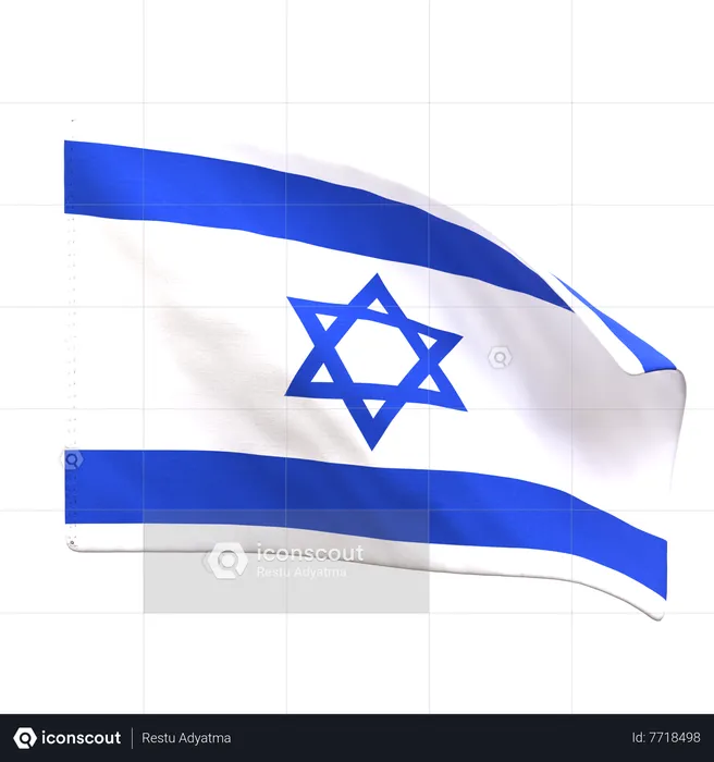 Drapeau israélien Flag 3D Icon