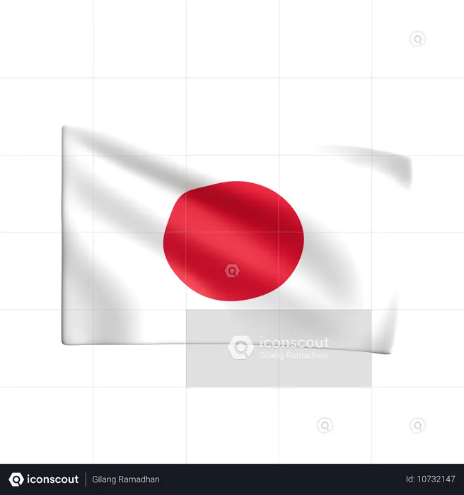 Drapeau du japon Flag 3D Icon