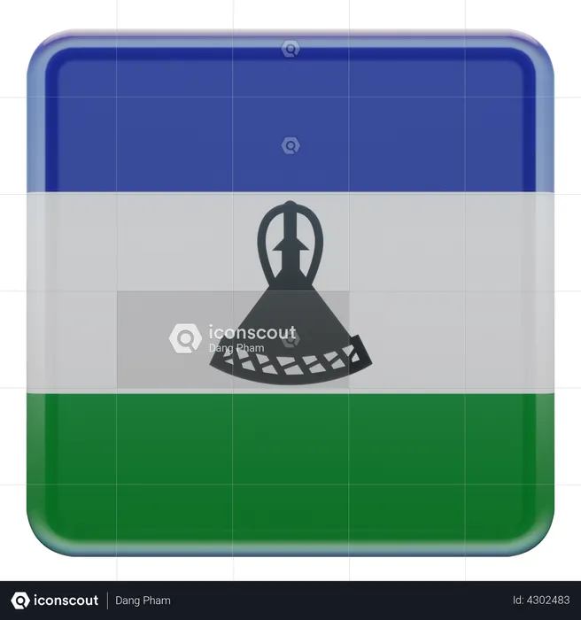 Drapeau du Lesotho Flag 3D Flag