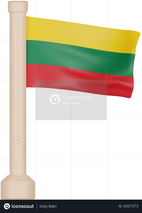 Drapeau de la Lituanie Flag 3D Icon